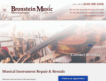 Tablet Screenshot of bronsteinmusic.com
